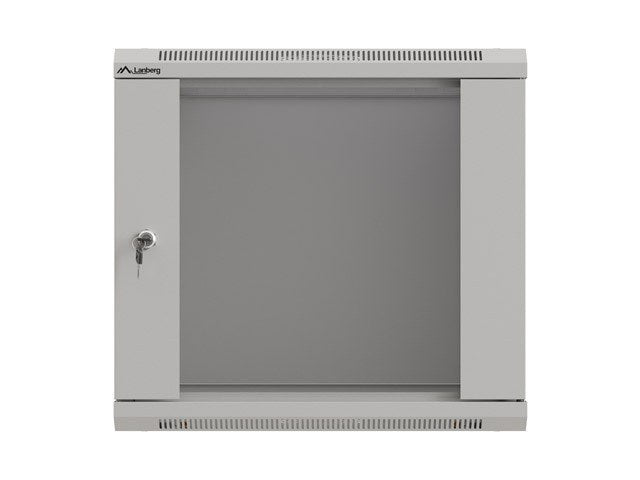Rack cabinet 19  9U 540x350 grey glass doors