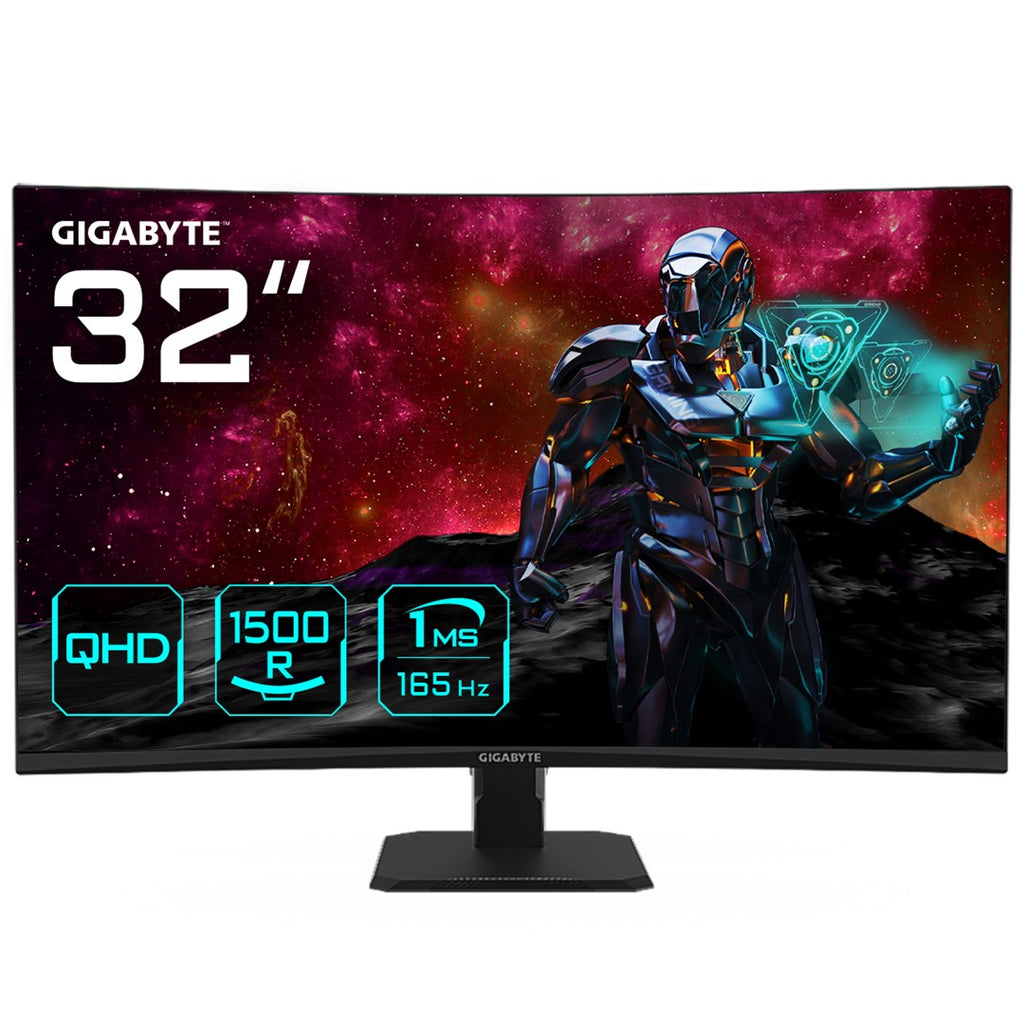 Gigabyte Monitor 31.5" Curved QHD 2560x1440 165Hz GS32QC