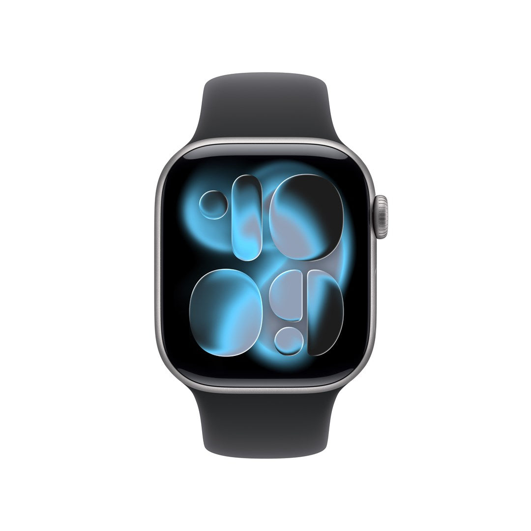 Apple Watch Series 11 GPS + Cellular 42 mm Space Grey Aluminium Case with Black Sport Band - S/M (MF8A4ZR/A)