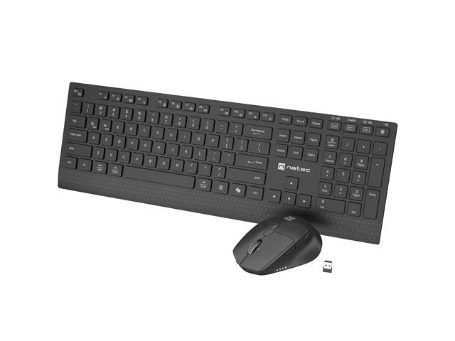 2-IN-1 SET NATEC STINGRAY 2 KEYBOARD+MOUSE US WIRELESS TILT WHEEL