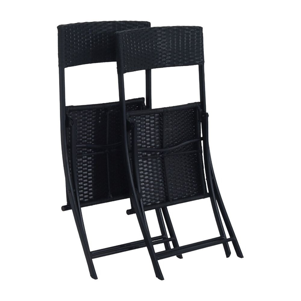 Garden Furniture Set Black Forest - 2 Folding Chairs and Table