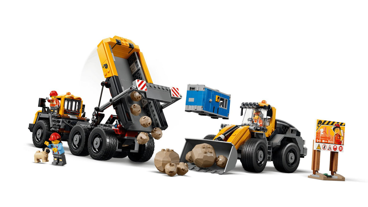 LEGO CITY Dump Truck and Front End Loader Building Blocks 1132 Pieces Ages 8+ Model 60494