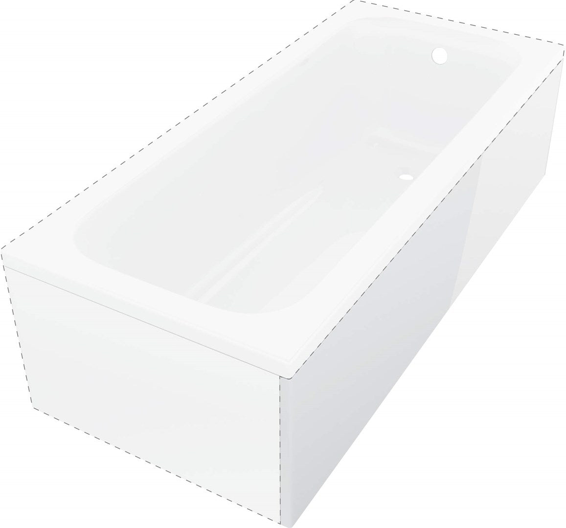 Prizma Bathtub Panel 160 cm - Long Side