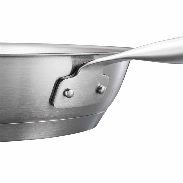 High-Quality 18/10 Stainless Steel Frying Pan - 24 cm - Ideal for High-Temperature Cooking 18/10-Edelstahl