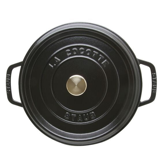 Staub Cocotte - Single pan - black - Eisenguss - 3,8 l - 24 cm - 4,8 kg (40500-241-0)