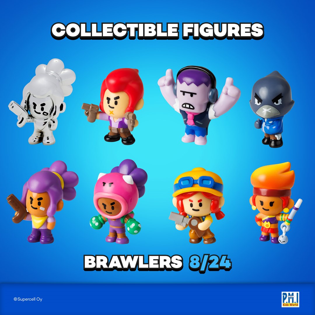 BRAWL STARS S1 Figures - 8 Pack Deluxe Box Ver. C
