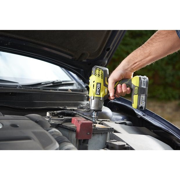 Ryobi R18IW3 Cordless Impact Driver 18V 1/2" 400Nm 2Ah Black Green