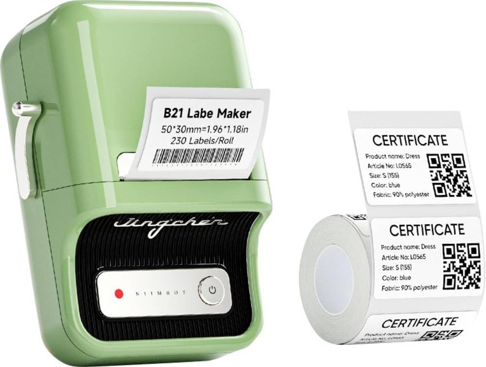 NiiMbot Label Printer B21 PRO Green | Model 100568655