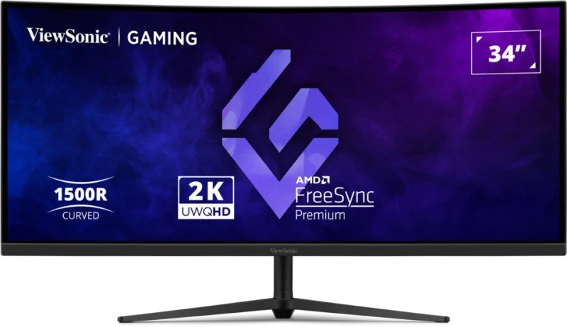 Viewsonic VX3418C-2K Monitor 34" UltraWide Quad HD 3440x1440 Black Gaming