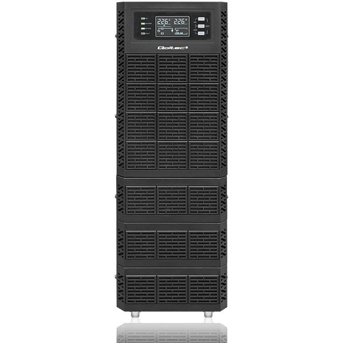 Qoltec Uninterruptible Power Supply (UPS) 6kVA 6000W Power Factor 1.0 LCD EPO USB Online