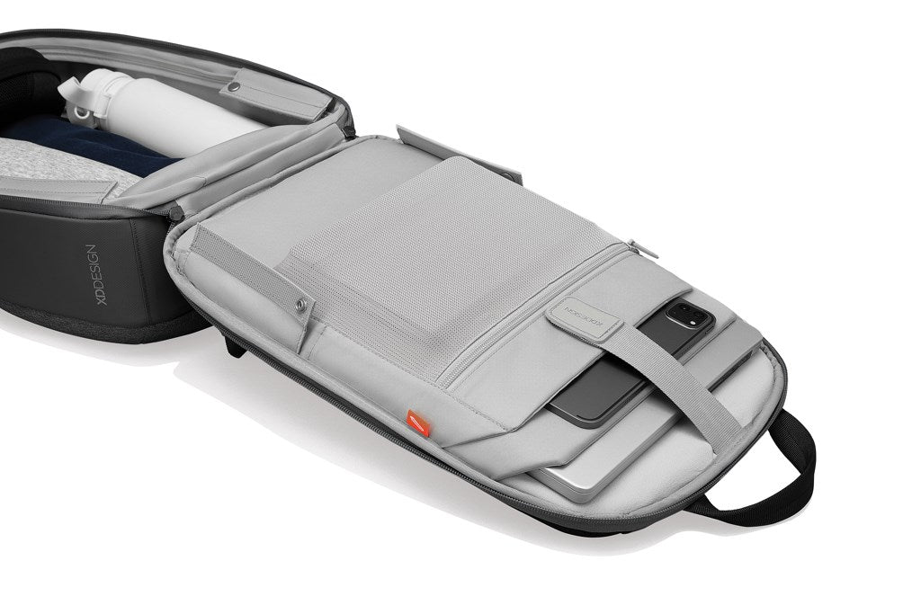 XD DESIGN Backpack 17 L Grey P706.2502 - Anti-Theft Design, Fits 15.6" Laptops