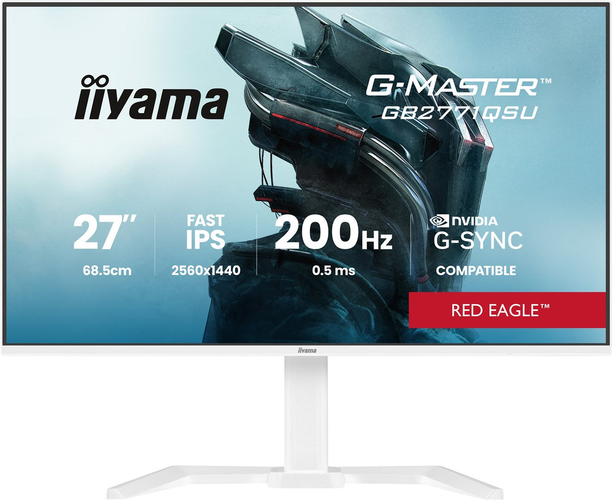 iiyama G-MASTER GB2771QSU-W1 computer monitor 68.6 cm (27 ) 2560 x 1440 pixels Wide Quad HD White