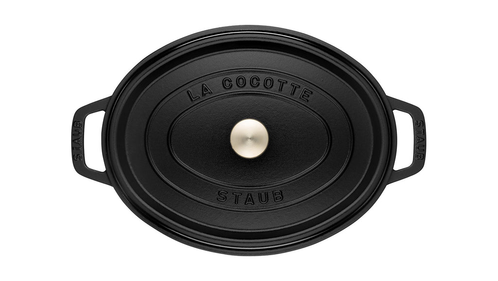 Staub Oval Cast Iron Pot 6.7L Black