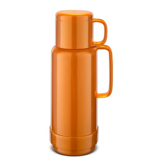 ROTPUNKT Glass thermos capacity 1.0 l  shiny fox (red)