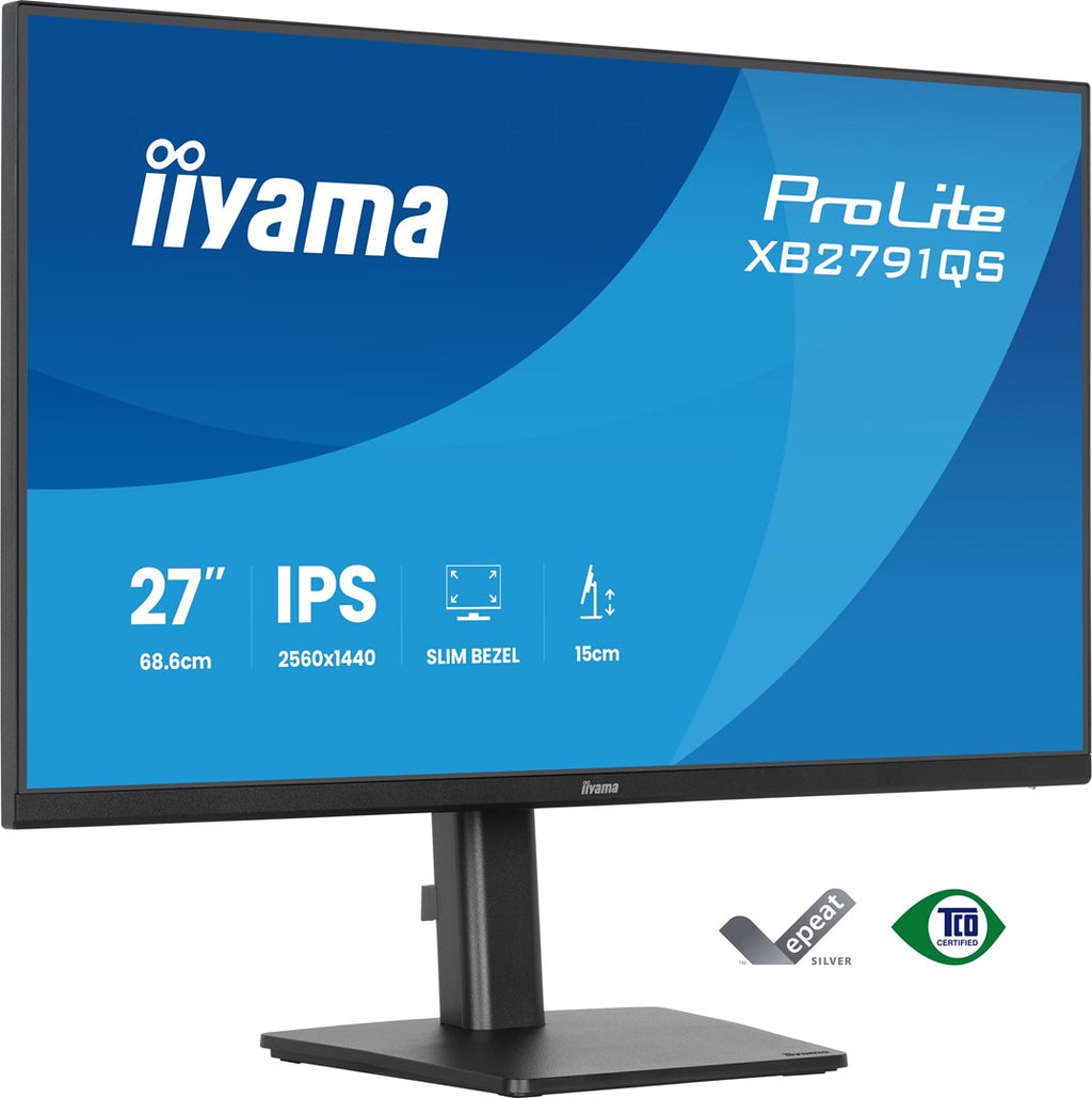 IIYAMA ProLite XB2791QS-B1 27" Quad HD Monitor 2560x1440 75Hz IPS Black