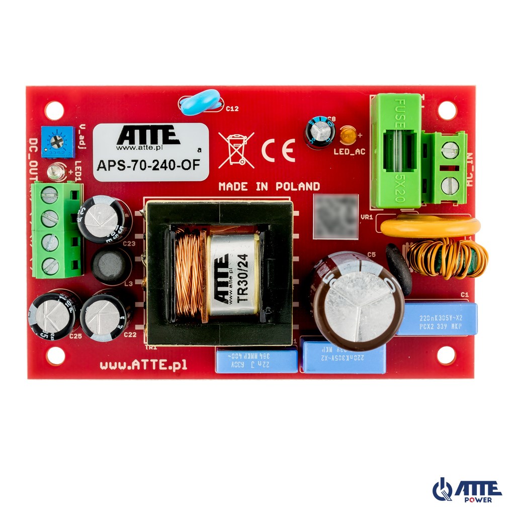 Atte APS-70-240-OF Power Supply 24V 3A 72W