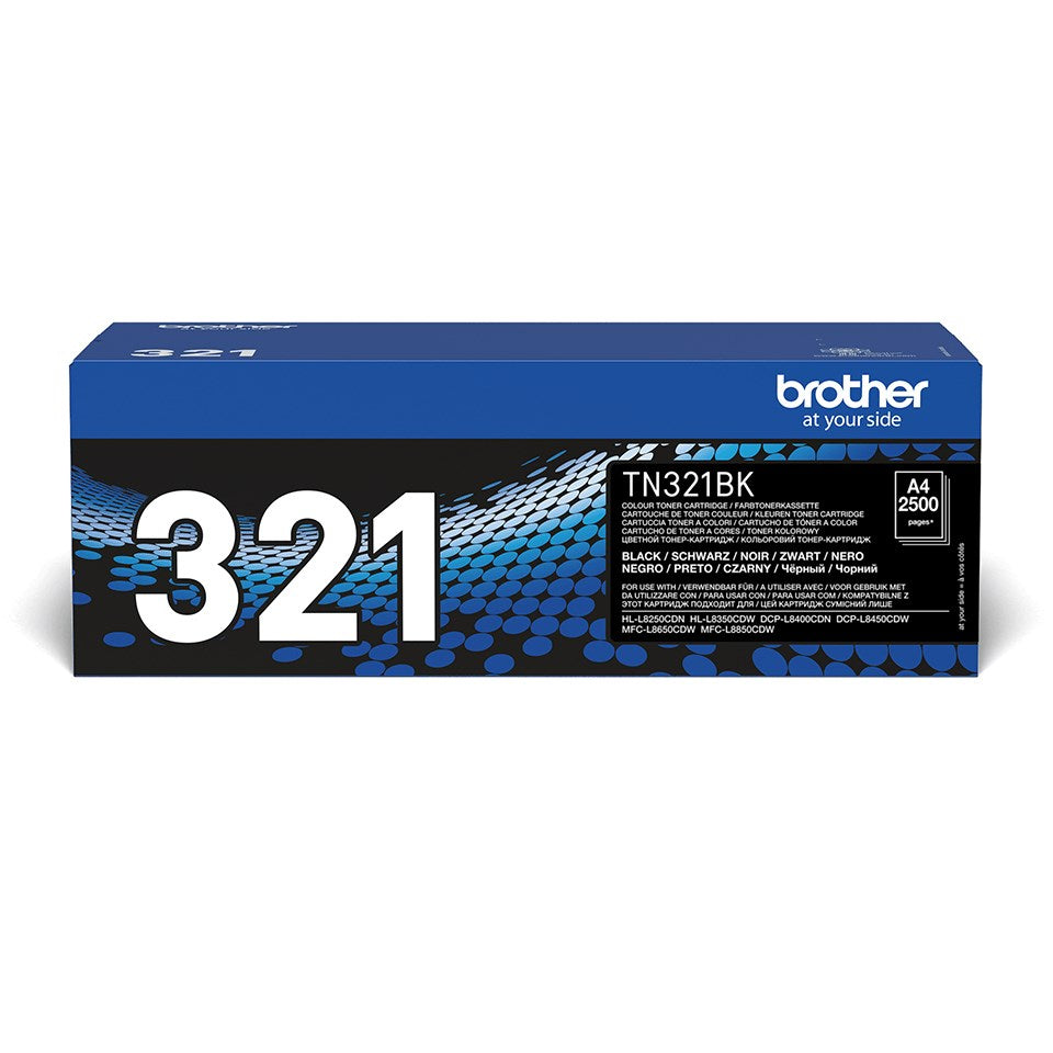 Brother Toner TN-321BK - Schwarz - Kapazität: 2.500 Seiten (TN321BK)