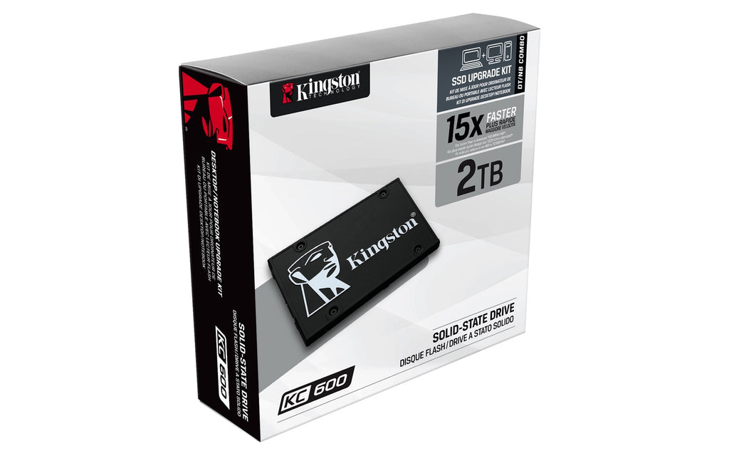 Kingston KC600 2TB Internal SSD - Encrypted - 2.5" SATA 6Gb/s (SED)