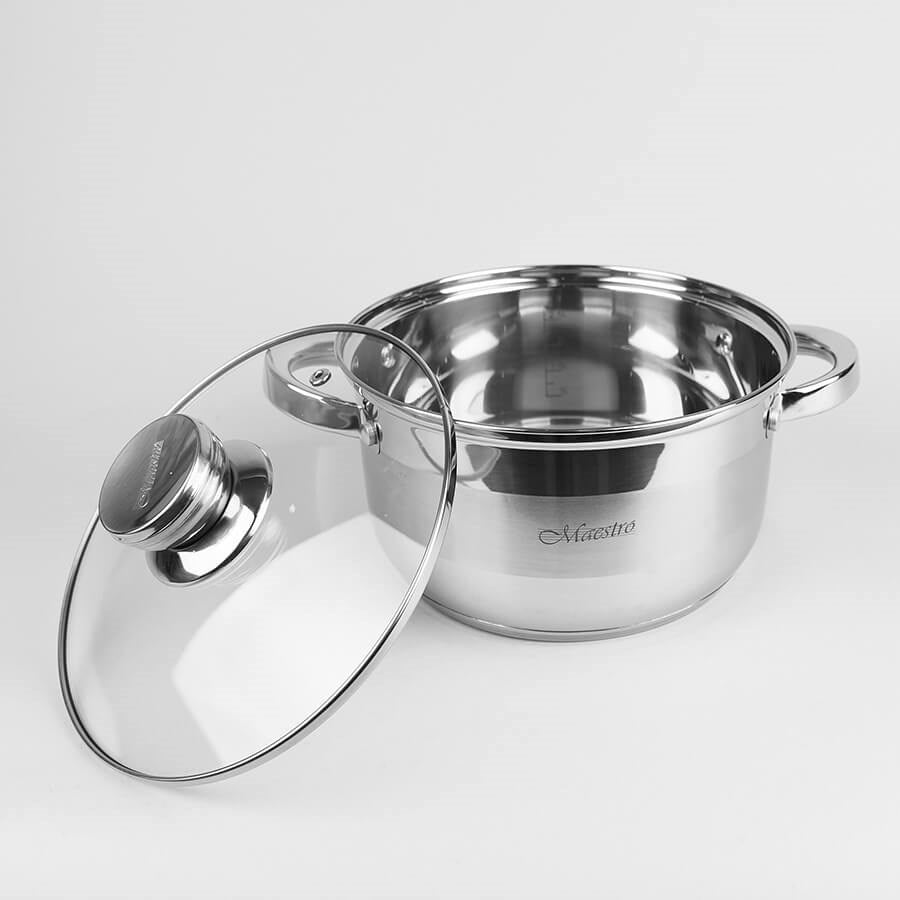 Maestro Cookware Set 10 Items Stainless Steel - Model MR-2220-10