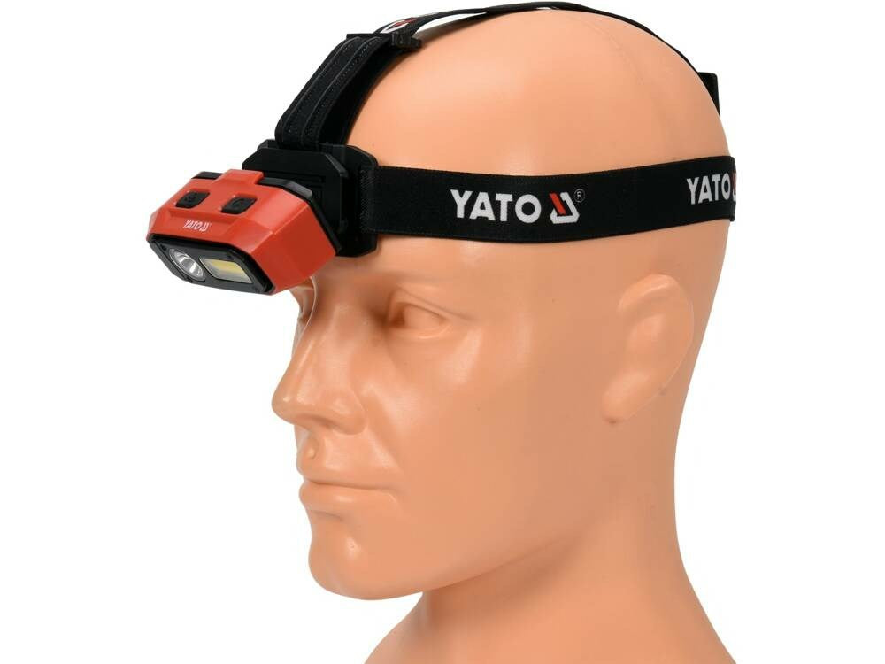 YATO Flashlight Aluminum IP54 375 g 50 mm x 255 mm x 50 mm Model YT-08594