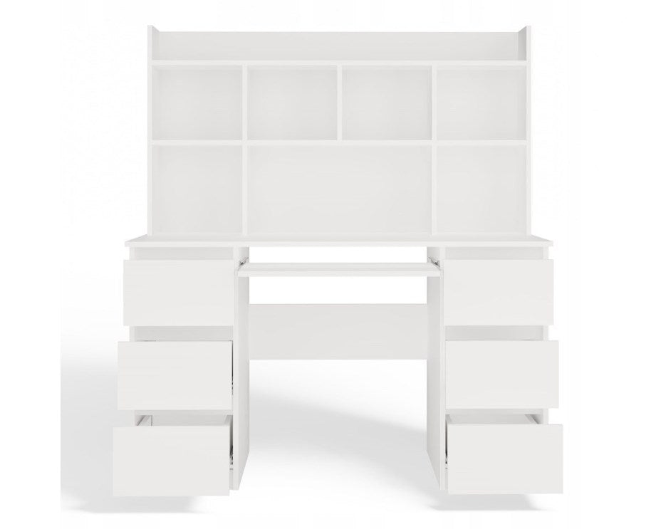 KUBA Desk Set + Extension Piece  White
