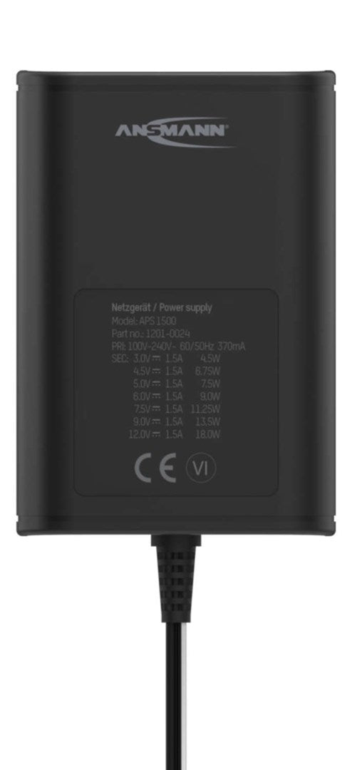 ANSMANN APS 1500 Universal Charger Black | Model 1201-0024