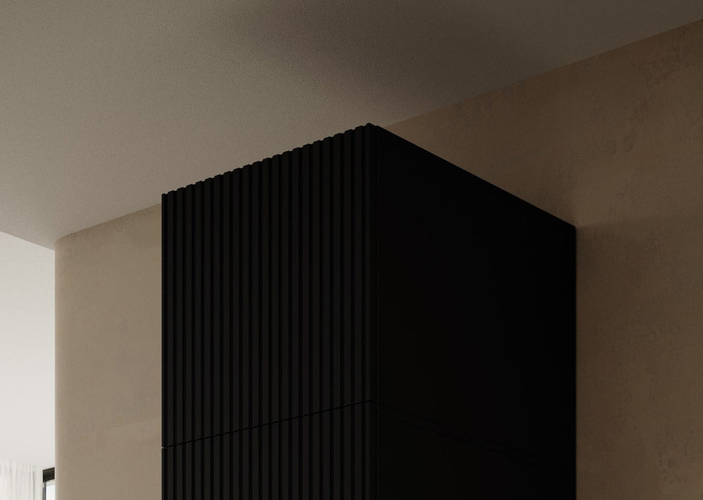 Wardrobe PAFOS 1D BASE 45x55 5x45 Black Matt