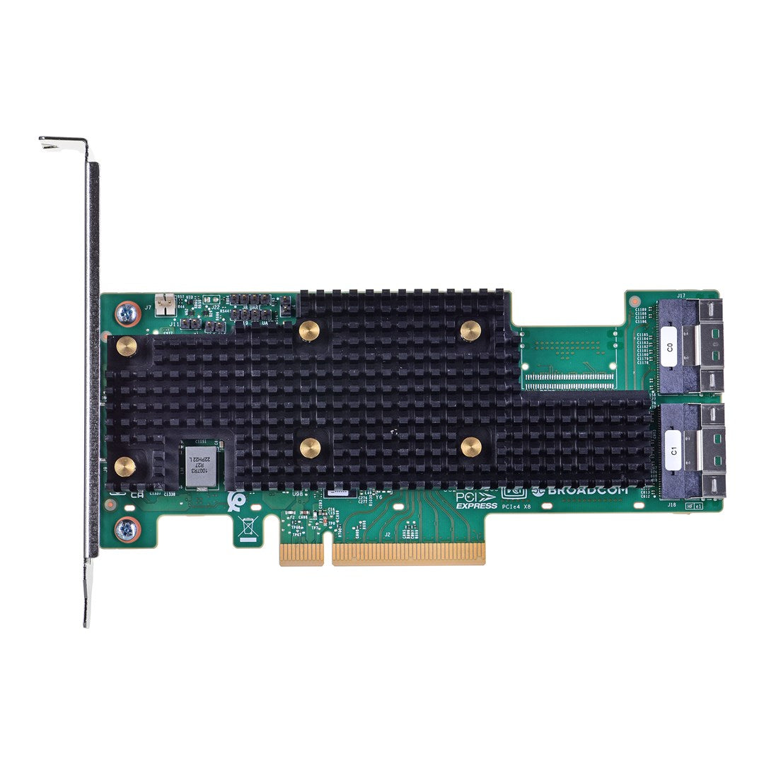 Broadcom HBA 9600-16i - Storage Controller - 16 Ports - SATA 6Gb/s/ SAS 24Gb/s/ PCIe 4.0 - PCIe 4.0 x8