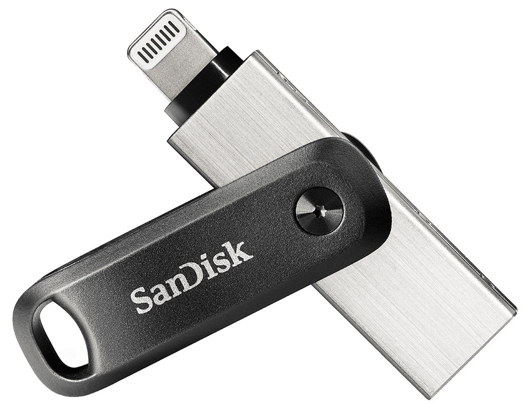 SanDisk iXpand Go - USB Flash Drive - 64GB - USB3.0/ Lightning - for Apple iPad/iPhone (SDIX60N-064 G-GN6NN)