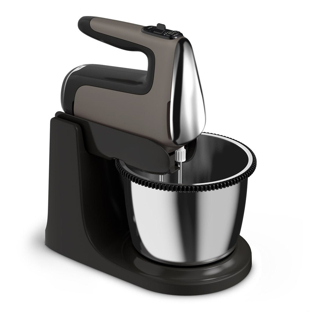 Tefal Powermix Silence Stand Mixer 600 W Black Grey HT654E