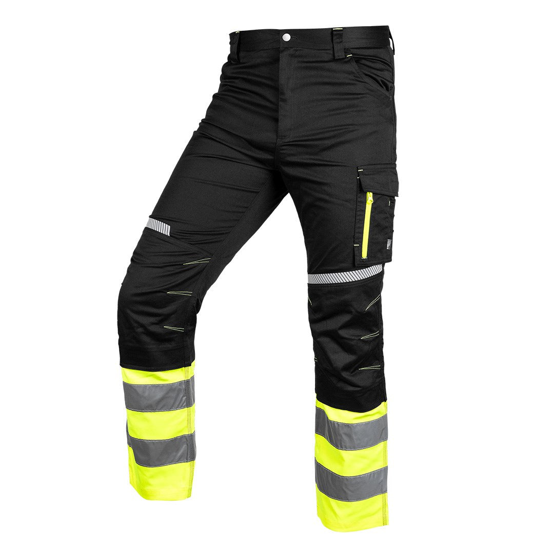 NEO TOOLS Trousers Black Yellow Warning XXXL 81-795-XXXL