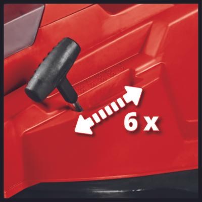 Einhell RASARRO 36/42 (2x5 2Ah) Push lawn mower Battery Black  Red