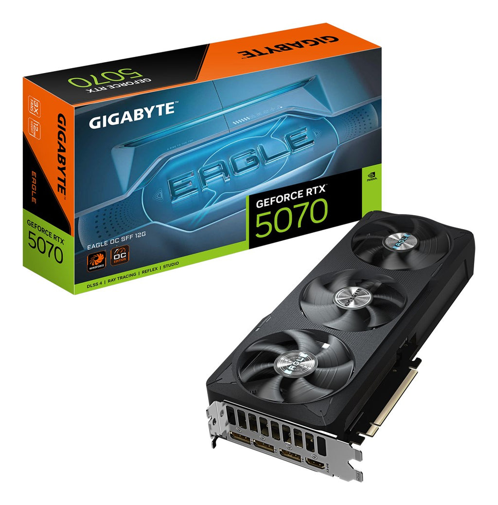 GIGABYTE GeForce RTX 5070 EAGLE OC SFF 12 G Graphics Card GDDR7 2.1b GV-N5070GAMING OC-12GD