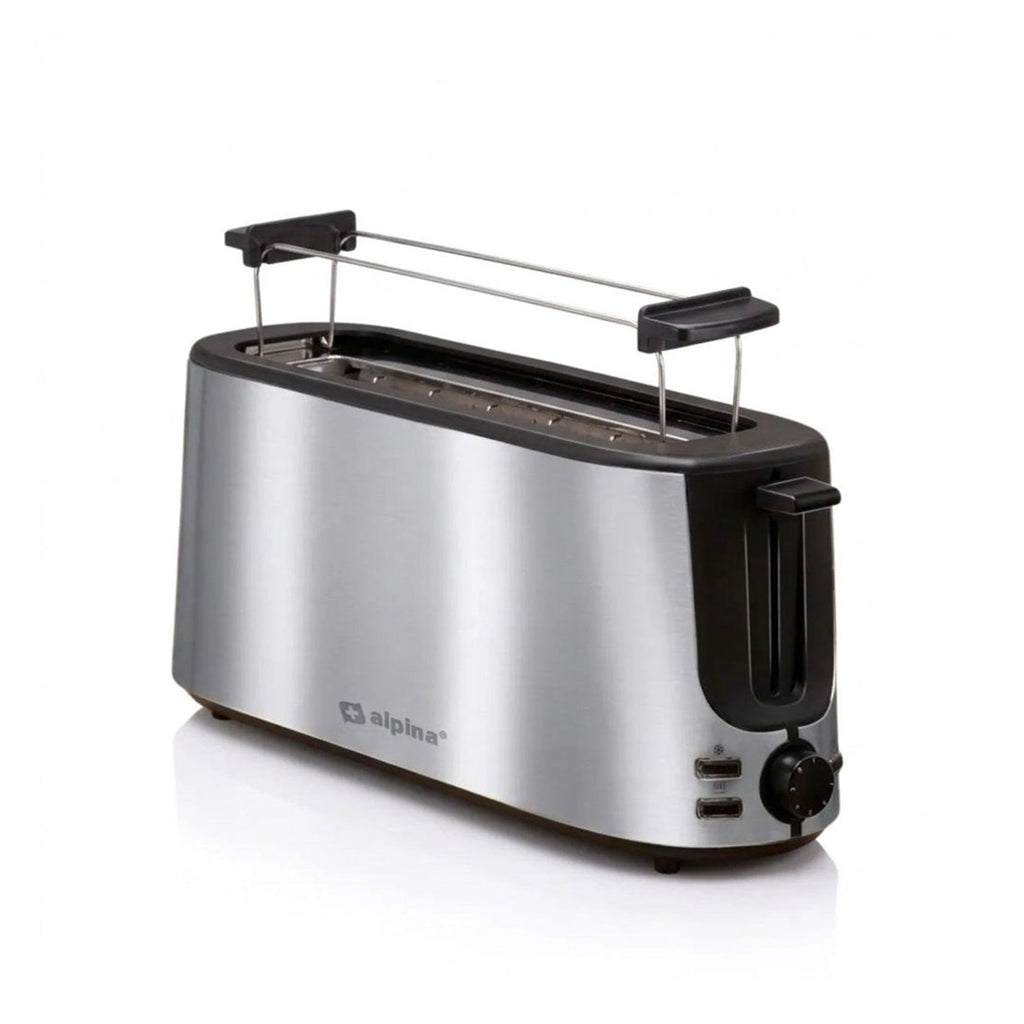 Alpina 8711252473512 toaster 7 2 slice(s) 1000 W Black  Silver