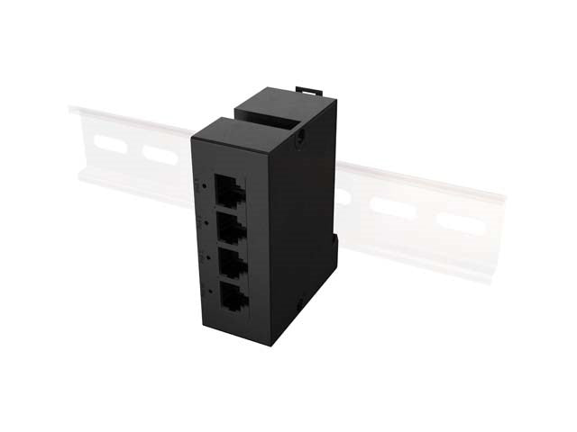 Lanberg Switch DIN-GE4-BT-90W, 4 Ports, PoE, DIN Rail