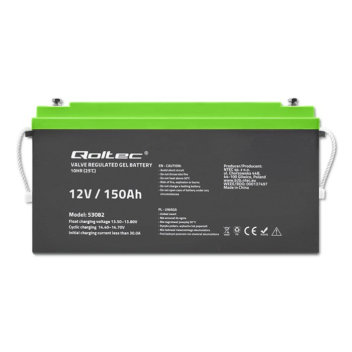 Qoltec VRLA Battery 12V 150Ah Model 53082