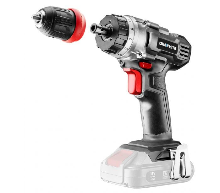 GRAPHITE Cordless Drill 58G022 - 1250 RPM, 22500 g, Keyless Chuck