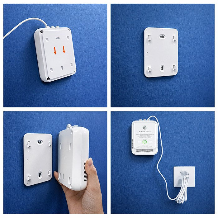 Qoltec Natural Gas and CO Leak Detector Wi-Fi 85dB Alarm Model 52654