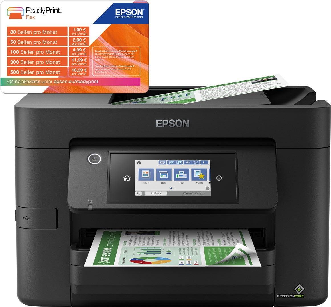 Epson Inkjet Multifunction Device WF-4825DWF 4800x2400 DPI Model C11CJ06404