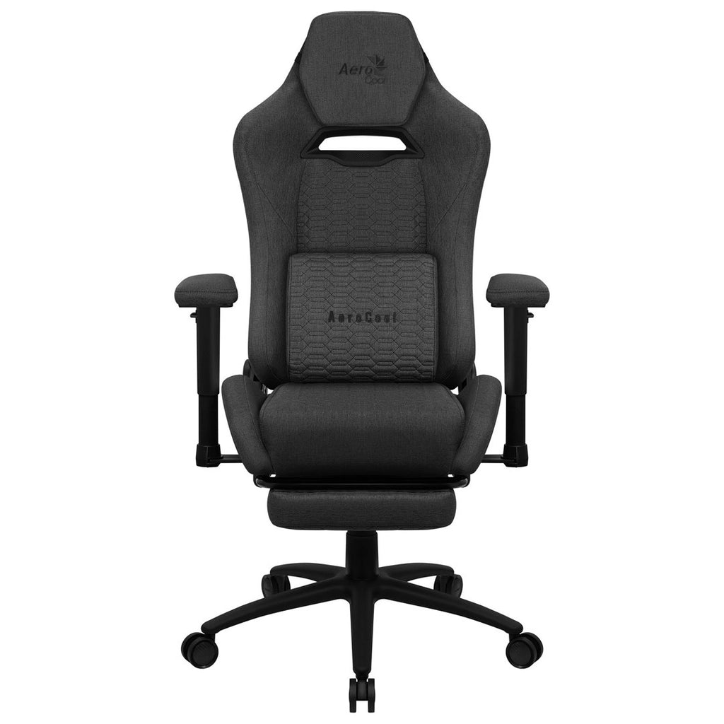 Aerocool ROYALASHBK Premium Ergonomic Gaming Chair - Legrests and Aeroweave Technology