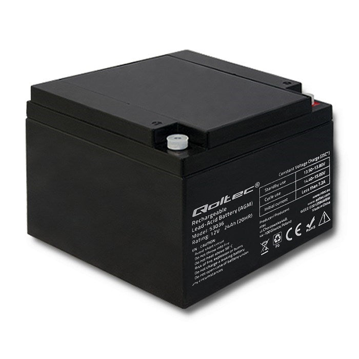 Qoltec AGM Battery UPS Battery Bly