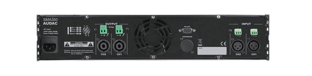 AUDAC Audio Amplifier 2.0 Channels Black 700W 230-240V Model SMA350