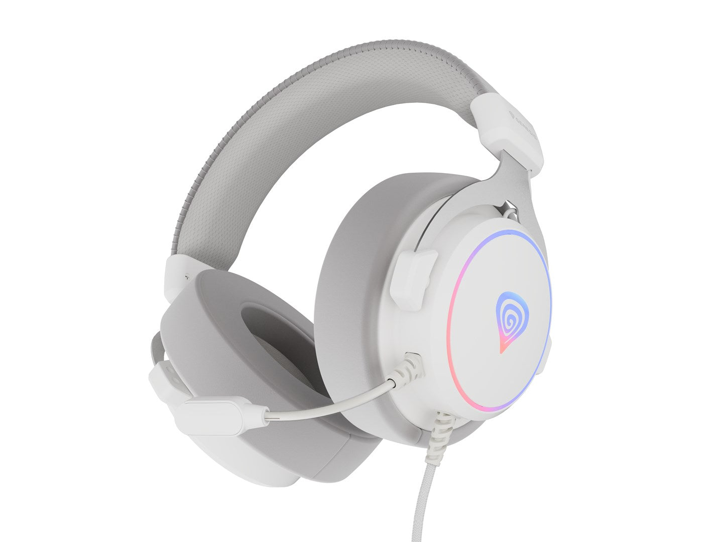 GENESIS Neon 764 Wired Gaming Headset USB Type-A White