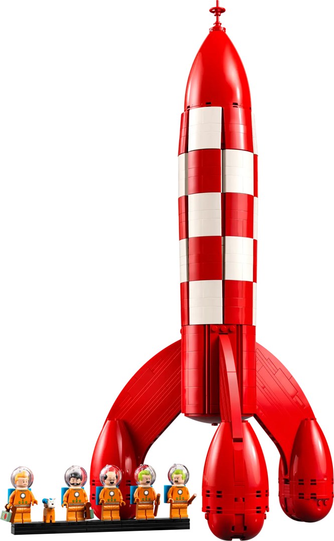 LEGO IDEAS Building Blocks 21367 Tintin Moon Rocket - 1283 Pieces - 6 Minifigures - Ages 18+