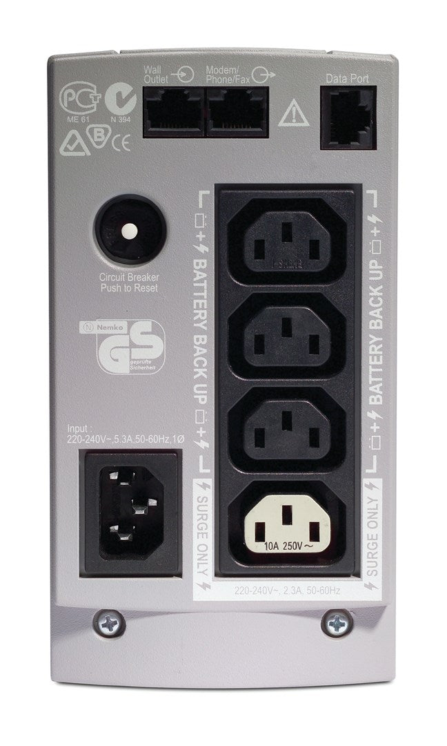 APC Back-UPS Standby 650 VA 400 W 4 outlets
