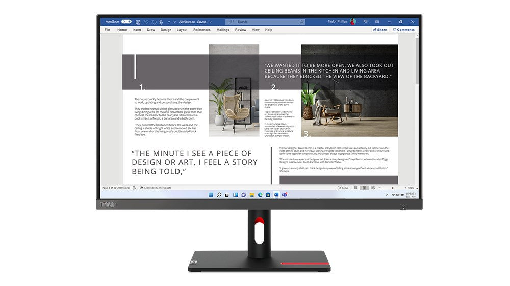 Lenovo ThinkVision S27i-30 LED Display 27" Full HD 1920 x 1080 - Grey (63DFKAT4EU)