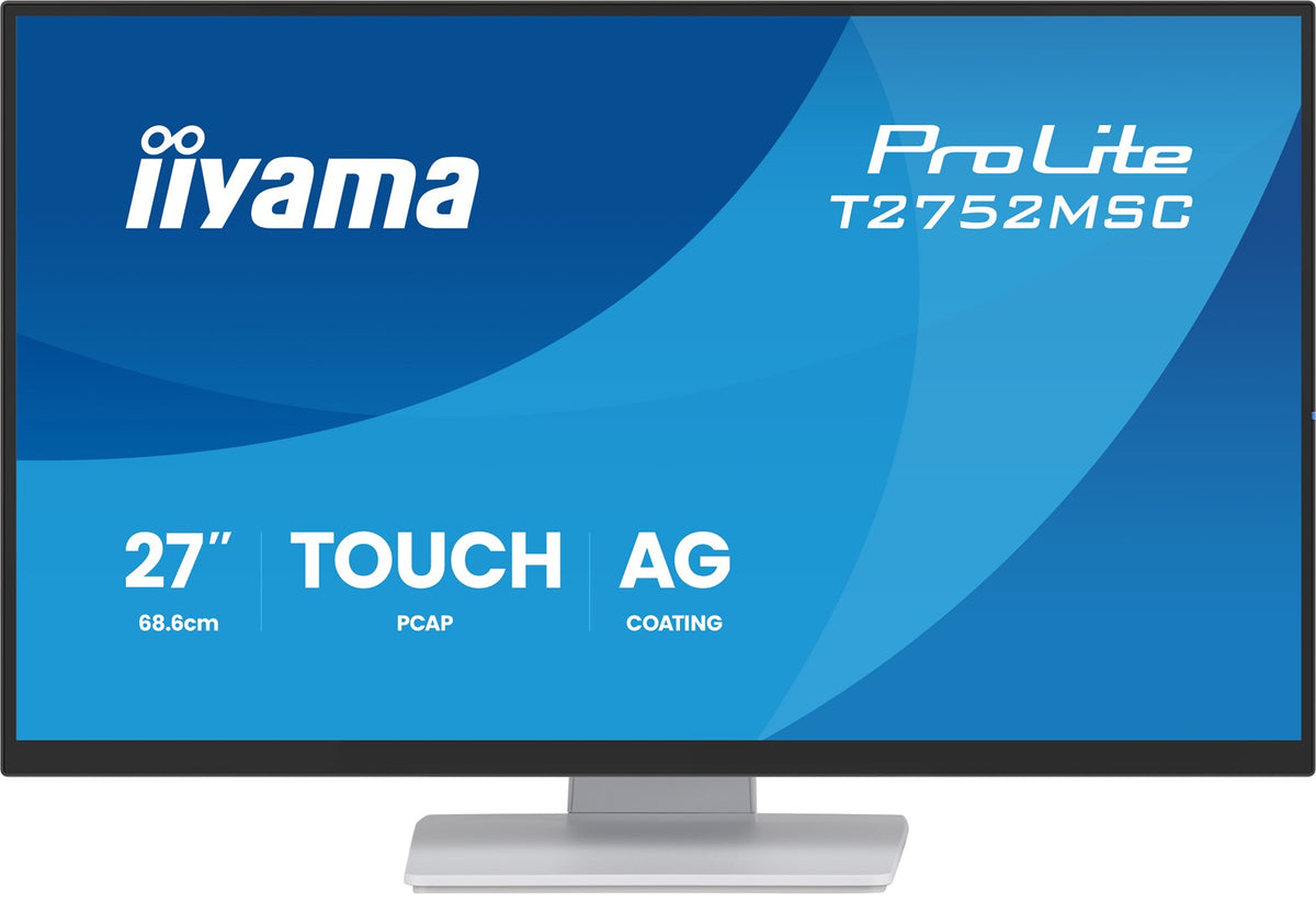 IIYAMA ProLite T2752MSC-W1AG 27" Full HD LCD Touchscreen Monitor 1920 x 1080 Windows, Linux