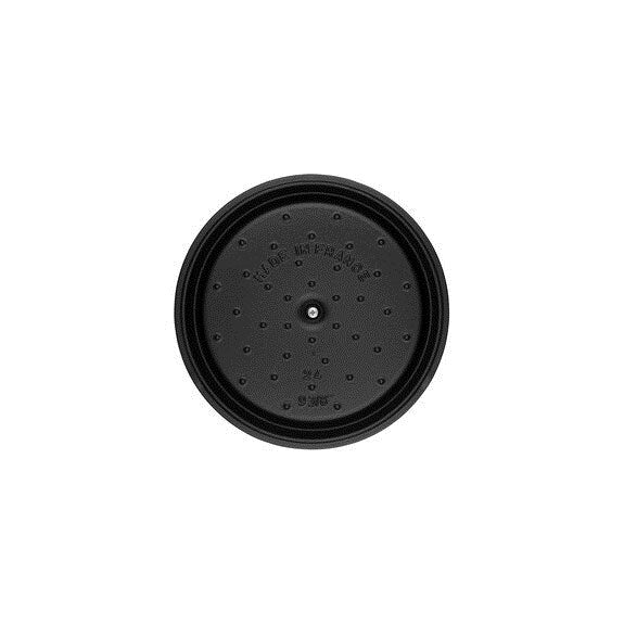 Staub Cocotte - Single pan - black - Eisenguss - 3,8 l - 24 cm - 4,8 kg (40500-241-0)