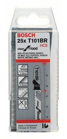 Bosch Jigsaw Blade T101BR 25pcs Wood