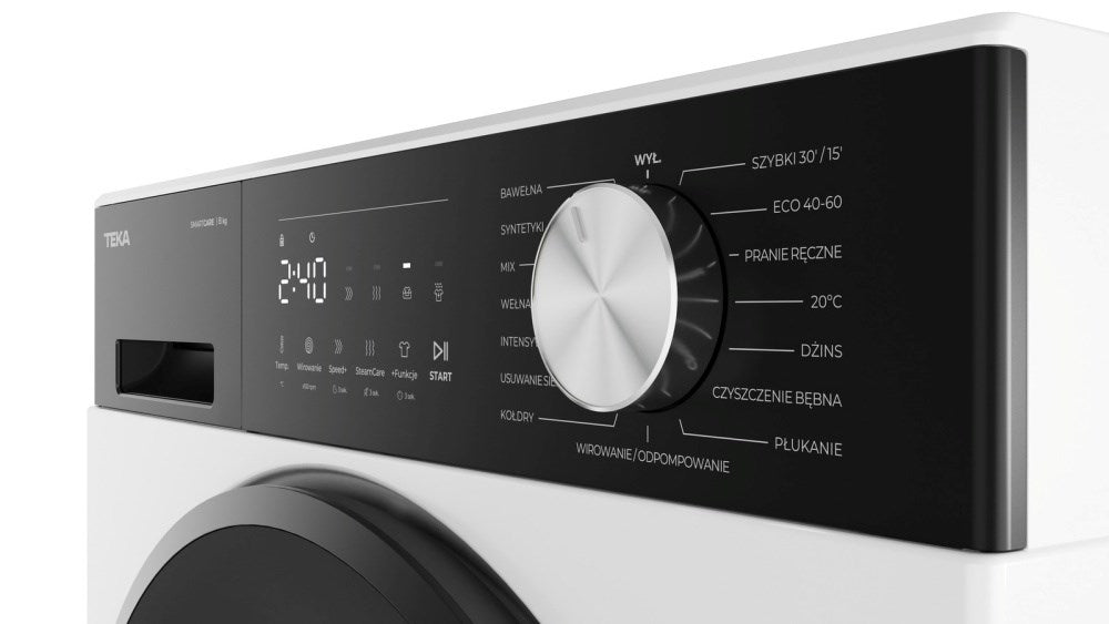 Teka WM 20841 W PL Washing Machine 8 kg 1400 RPM White  Black